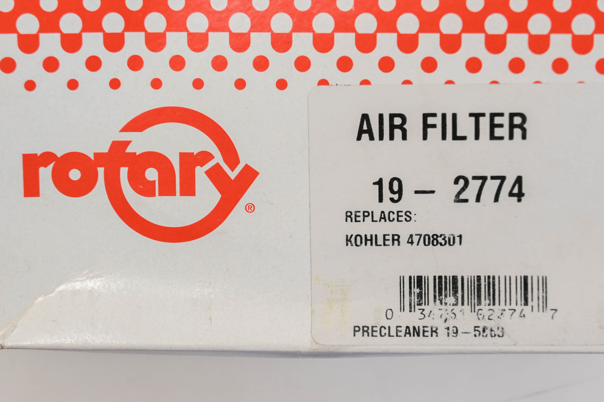 Rotary 19-2774, 4708301 Air Filter NOS