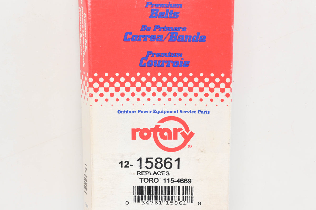 Rotary 12-15861, 115-4669 3/8" x 33" V-Belt NOS