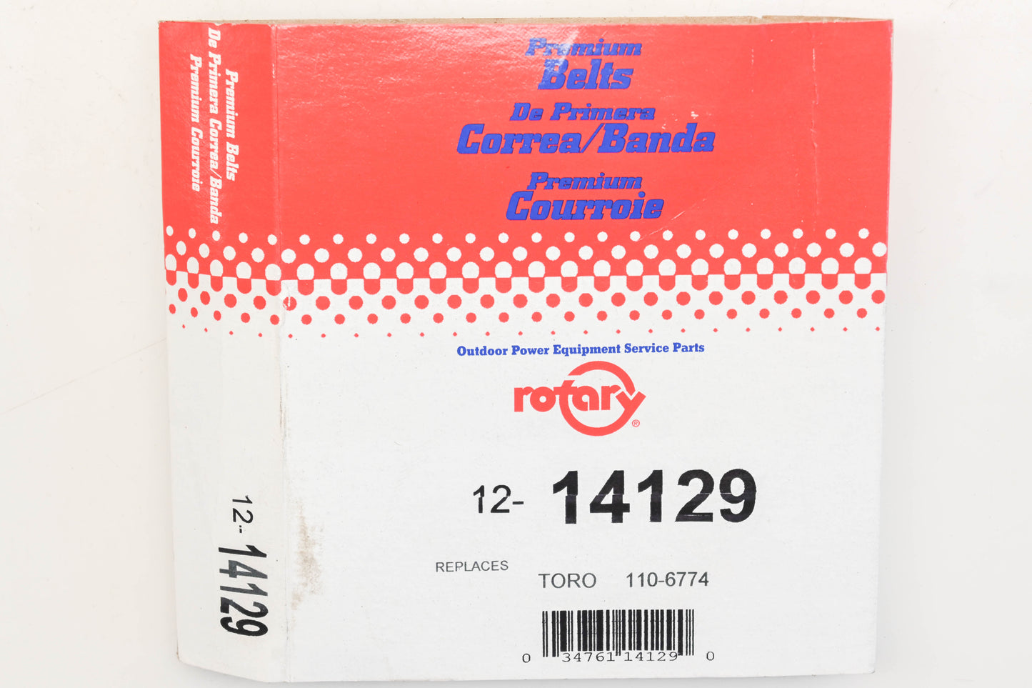 Rotary 12-14129, 110-6774 1/2" x 62-1/2" V-Belt NOS
