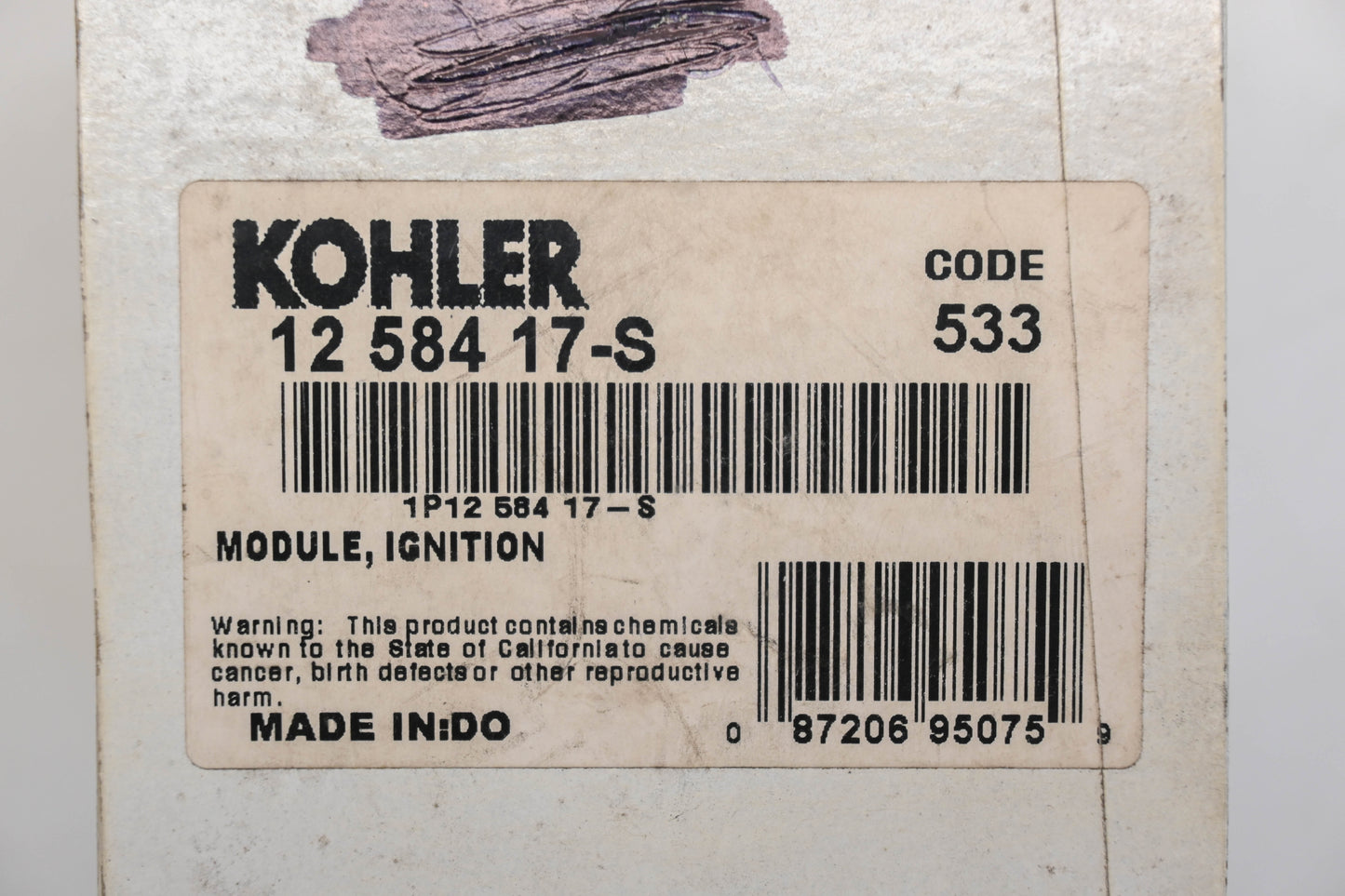 Kohler 12 584 17-S Ignition Coil NOS