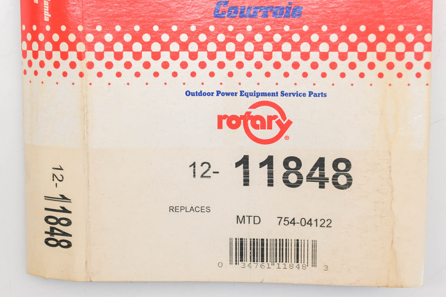 Rotary 12-11848, 754-04122 1/2" x 90-1/4" V-Belt NOS