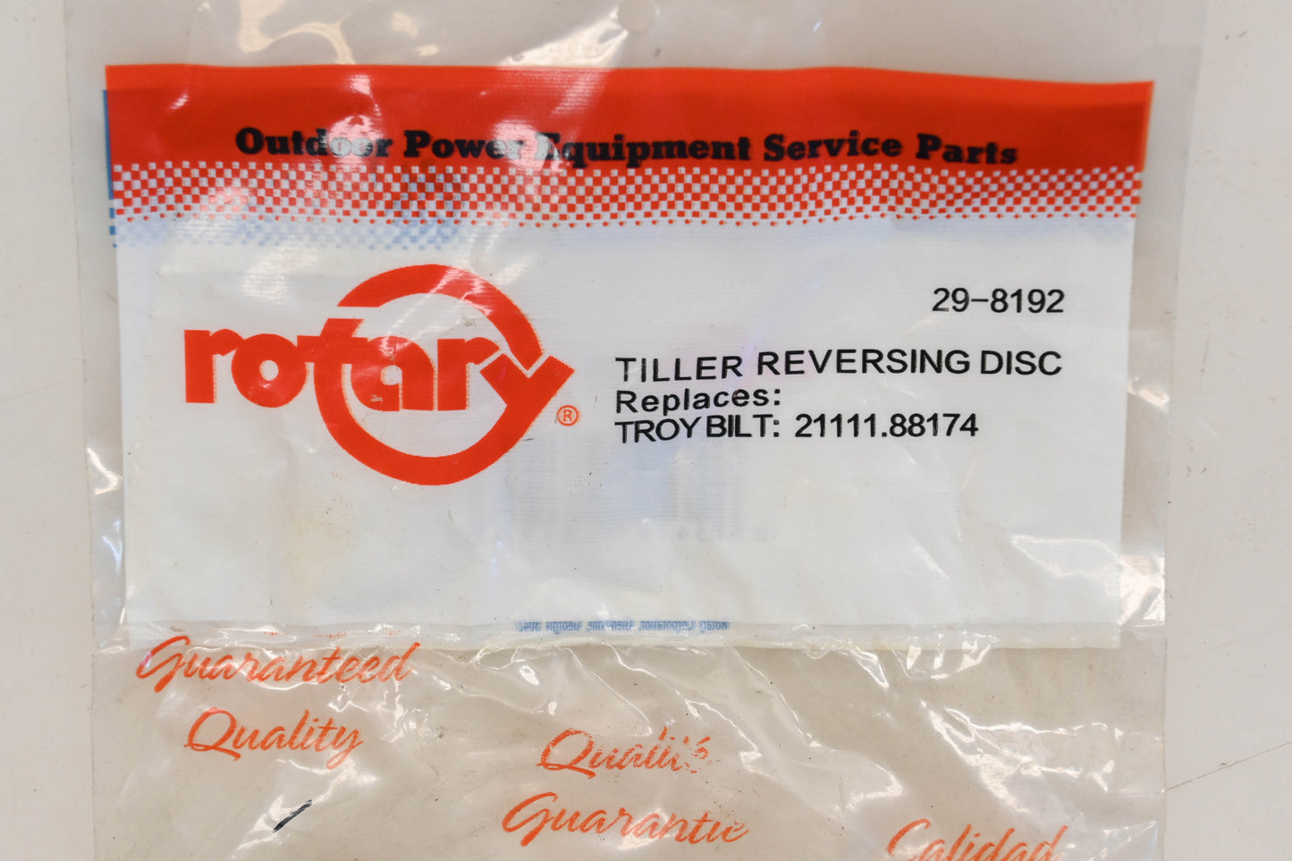 Rotary 29-8192, 88174, 21111 17-32" x 3-3/4" x 3/8" Tiller Reversing Disc NOS