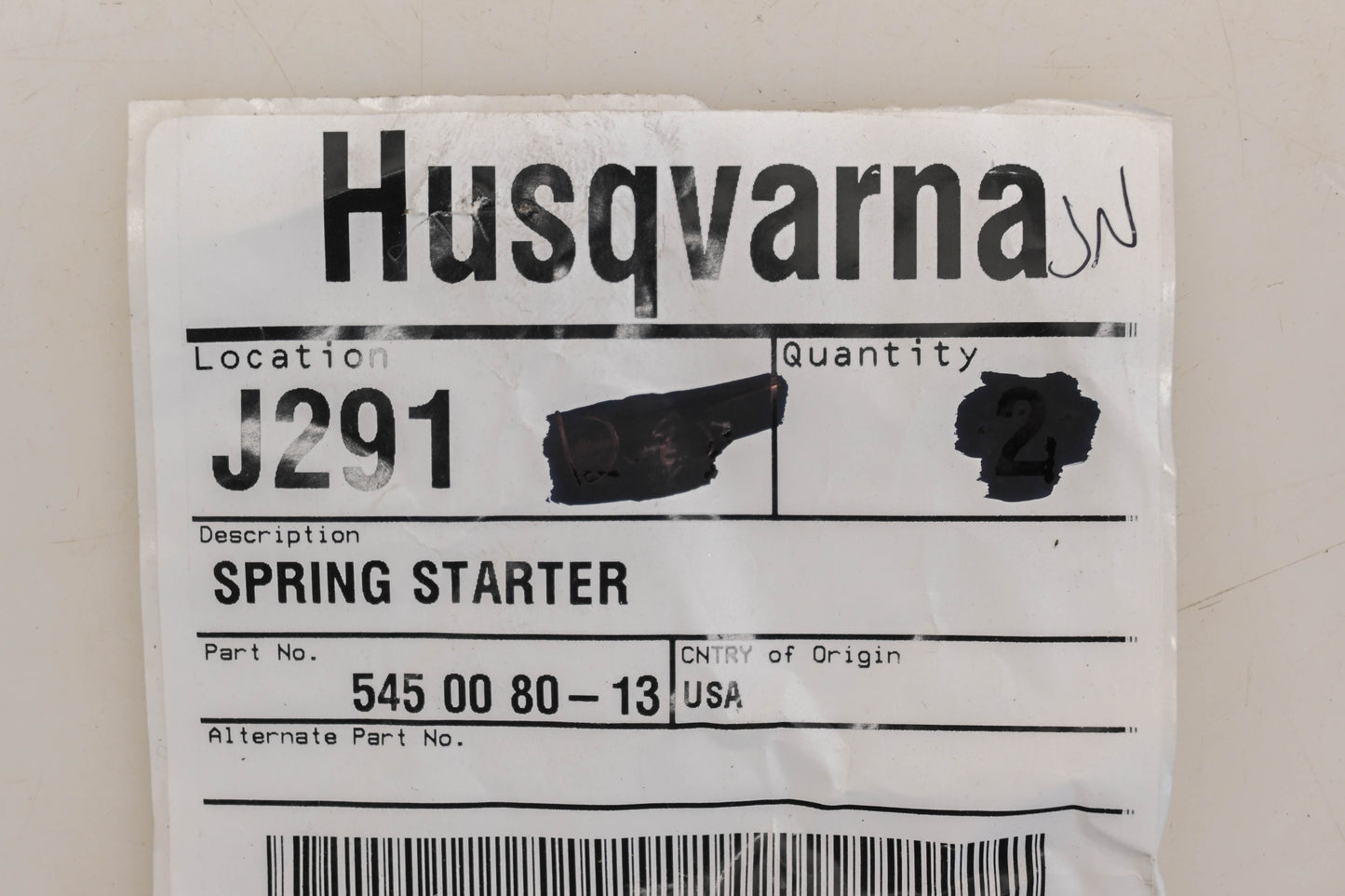New OEM Husqvarna 545 00 80-13, 545008013 Starter Rewind Spring NOS