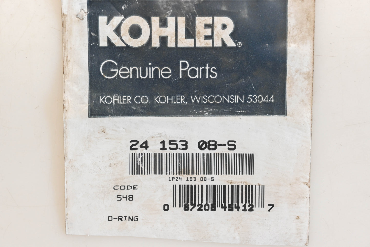 Kohler 24 153 08-S 9/16" x 3/4" x 7/64" O-Ring NOS