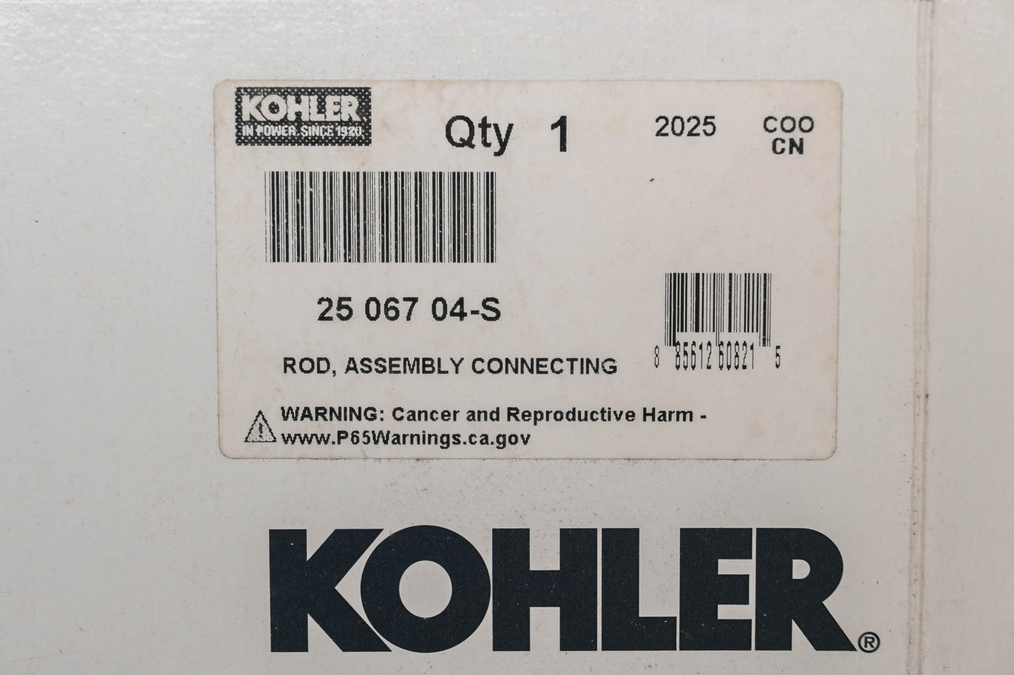 Kohler 25 067 04-S Connecting Rod NOS