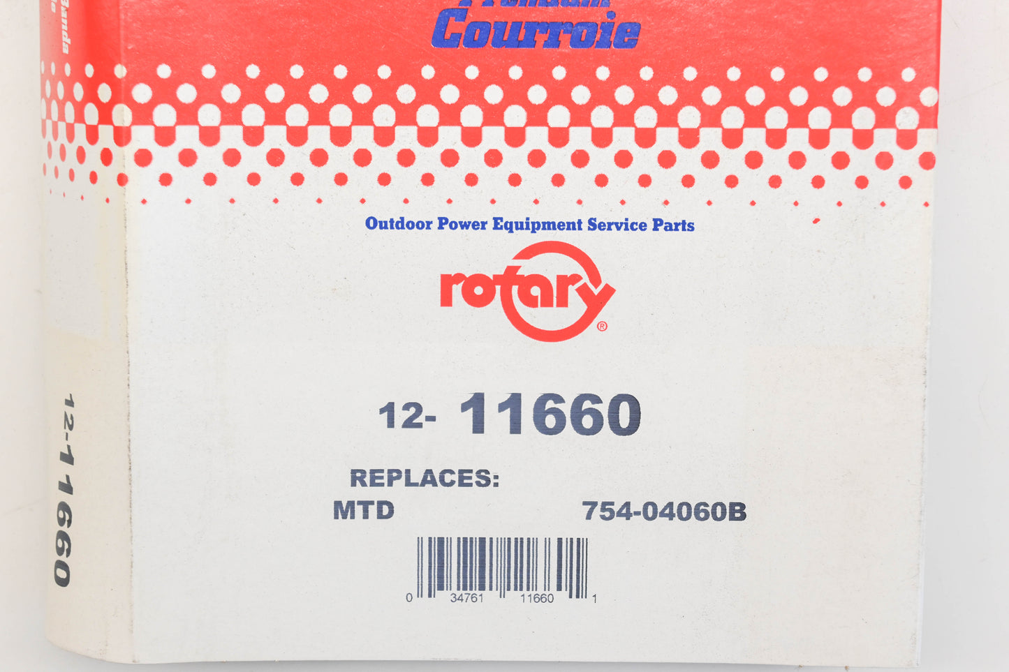 Rotary 12-11660, 754-04060B 1/2" x 96-1/2" V-Belt NOS
