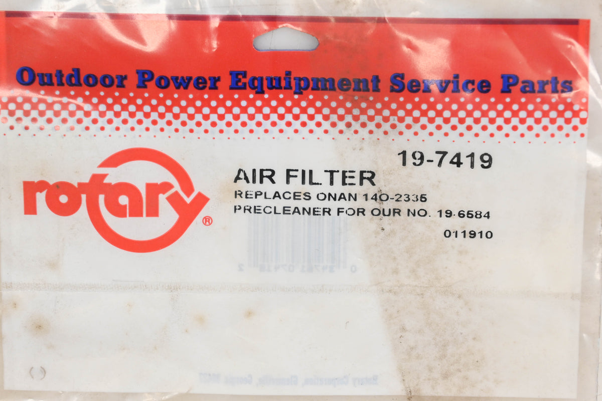 Rotary 19-7419, 140-2335 Foam Pre-Filter NOS