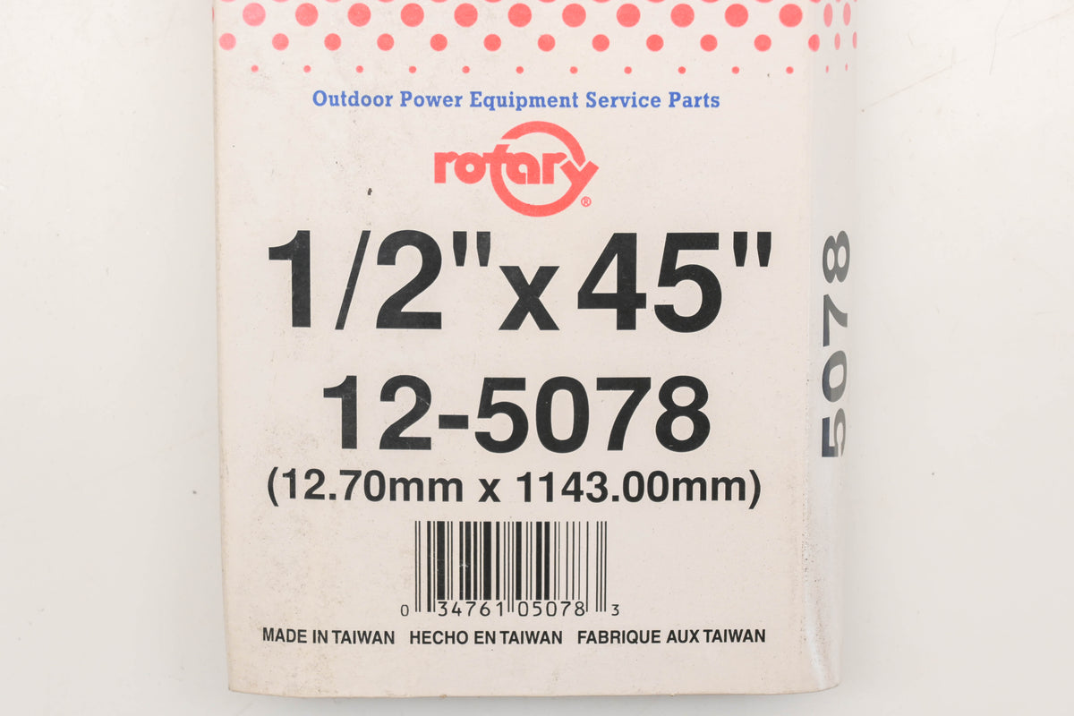 Rotary 12-5078, 4L-450, 954-0194 1/2" x 45" V-Belt NOS