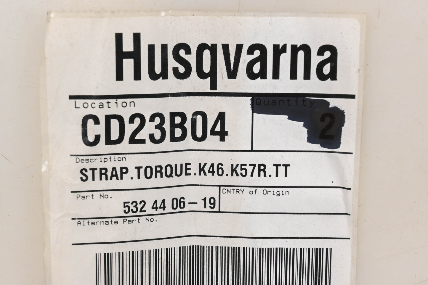 Kohler 532 44 06-19, 532440619 Torque Strap Bracket NOS