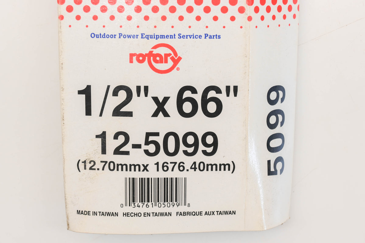 Rotary 12-5099, 4L-660, 173-8511 1/2" x 66" V-Belt NOS