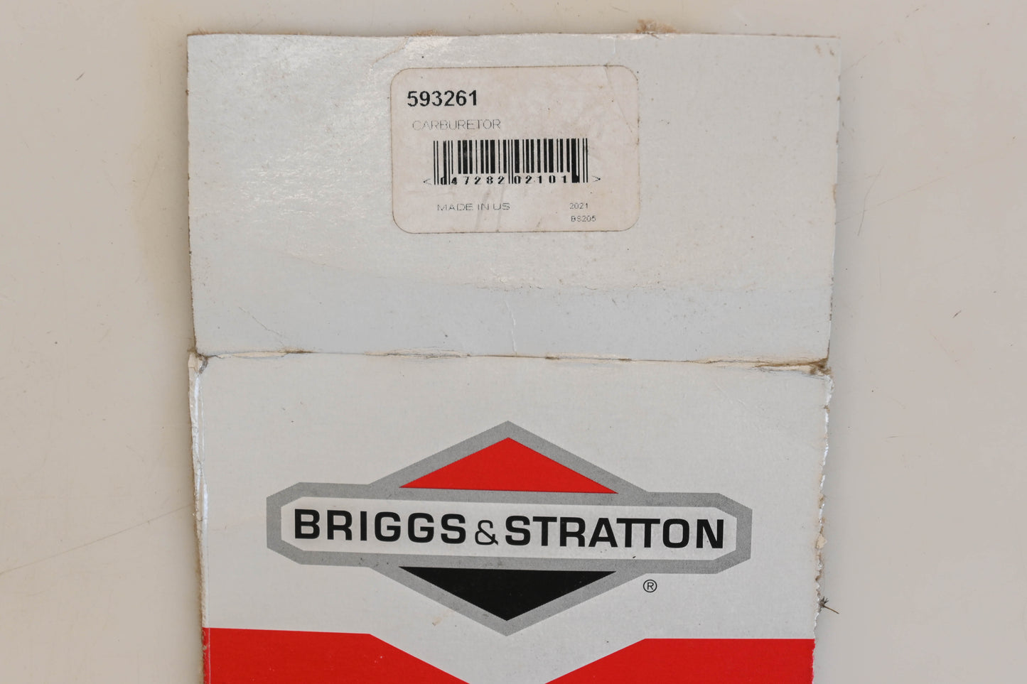 New OEM Briggs & Stratton 593261 Carburetor Kit NOS