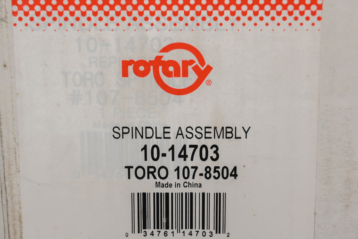 Rotary 10-14703, 107-8504 Spindle Assembly NOS