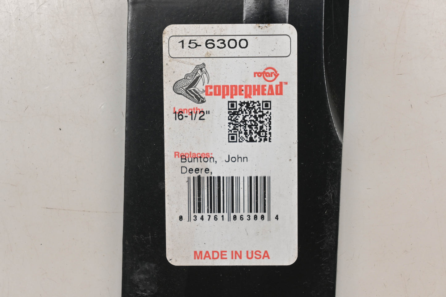 Rotary 15-6300, AM104489, 107-3195-03 16-1/2" x 2-1/2" x 5/8" Mower Blades Qty 3 NOS