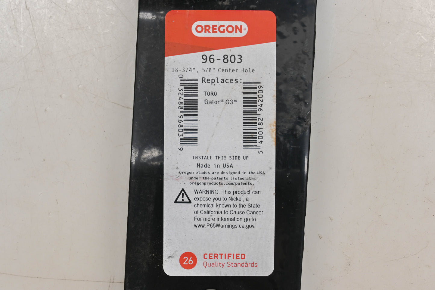 Oregon 96-803 18-3/4" x 2-1/2" x 5/8" Mower Blades Qty 6 NOS