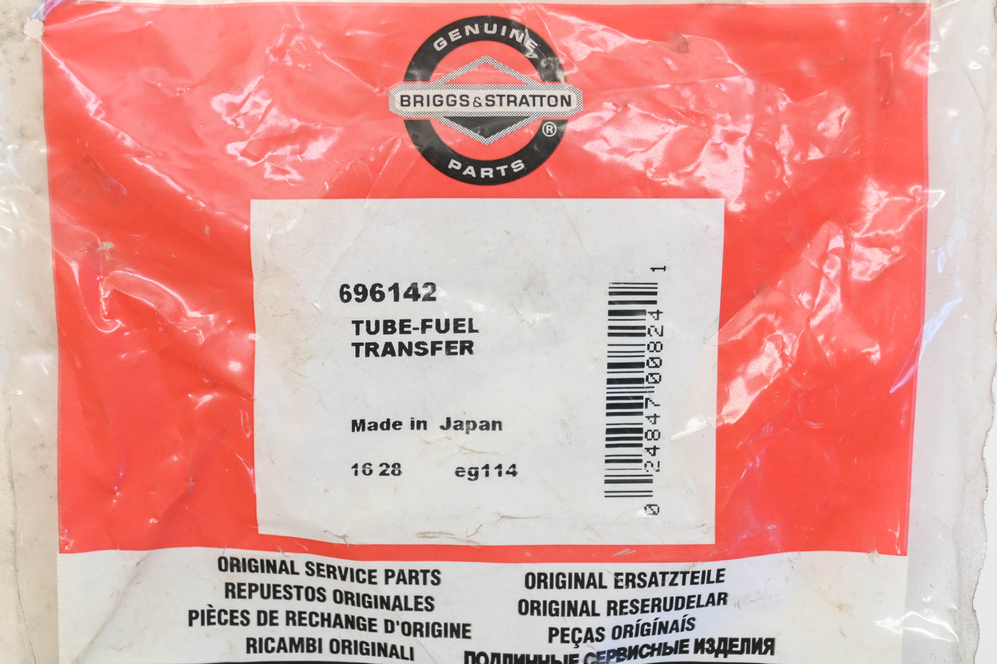 New OEM Briggs & Stratton 696142 Fuel Transfer Tube Kit NOS