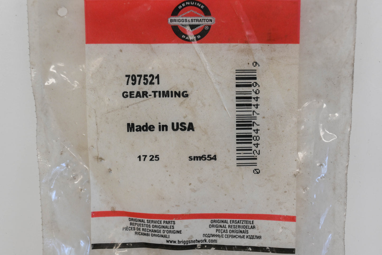 New OEM Briggs & Stratton 797521 Timing Gear NOS