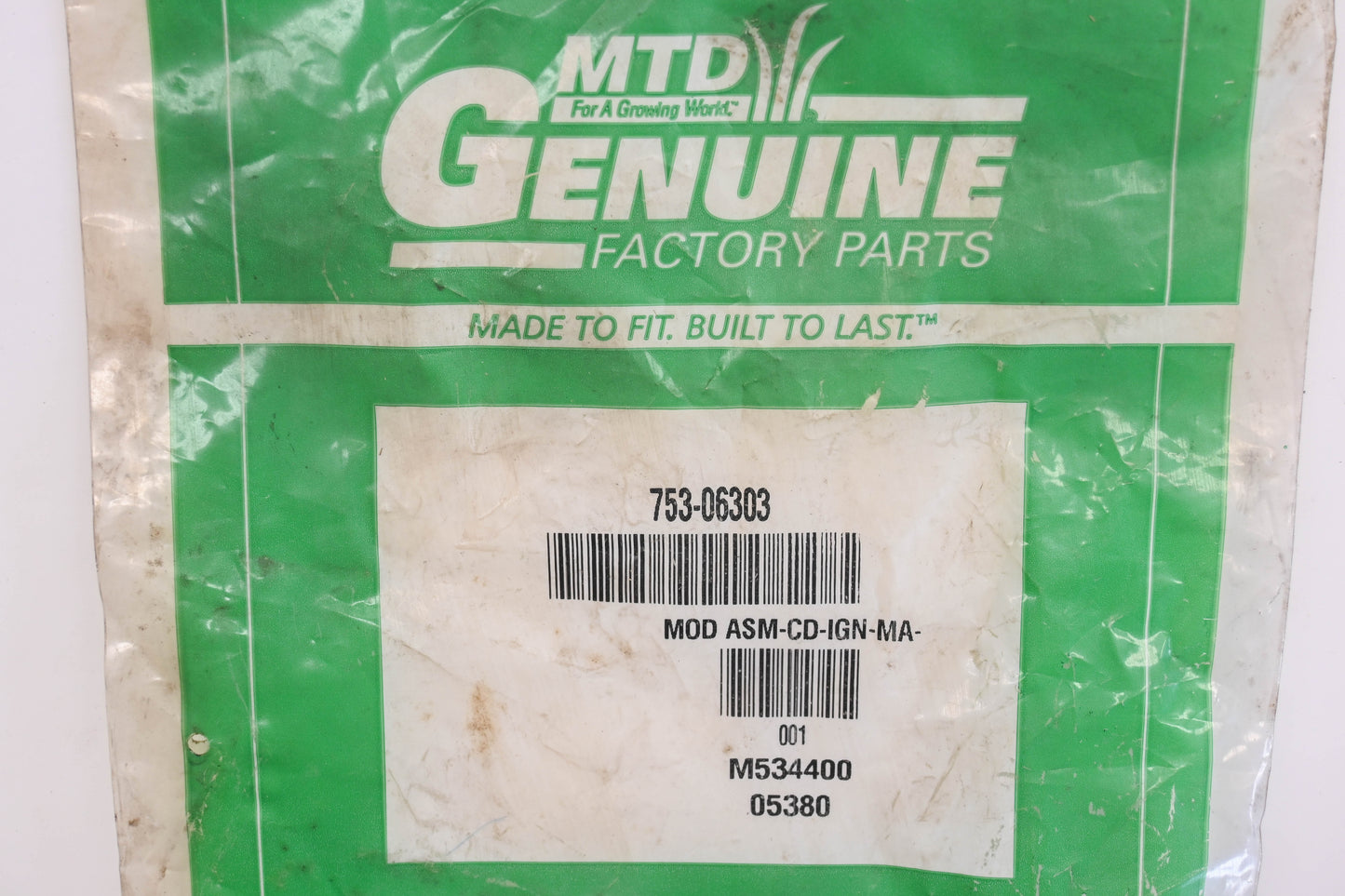 MTD 753-06303 Ignition Coil Kit NOS