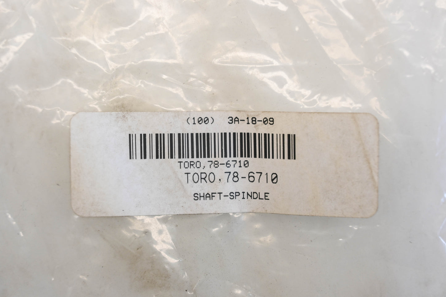 Toro 78-6710 Deck Spindle Shaft NOS