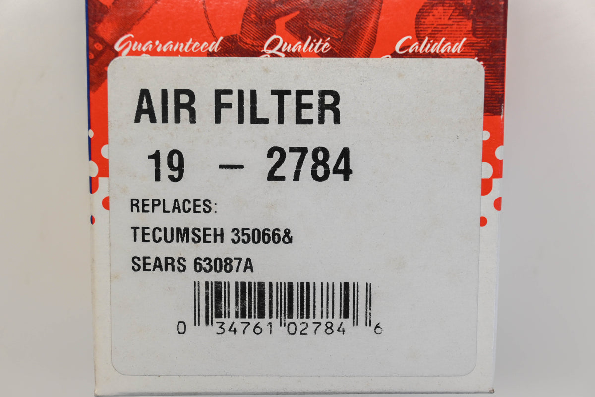 Rotary 19-2784, 35066, 63087A Air Filter NOS