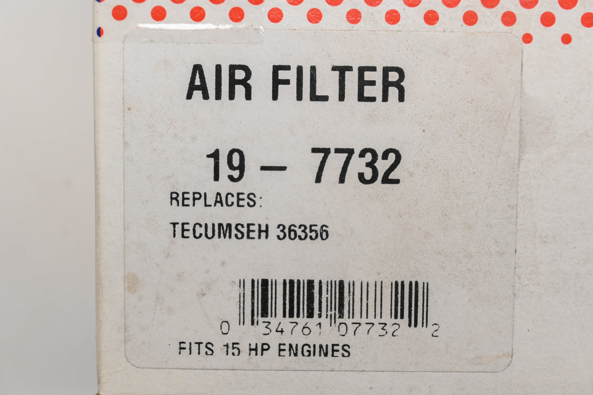 Rotary 19-7732, 36356 Air Filter NOS