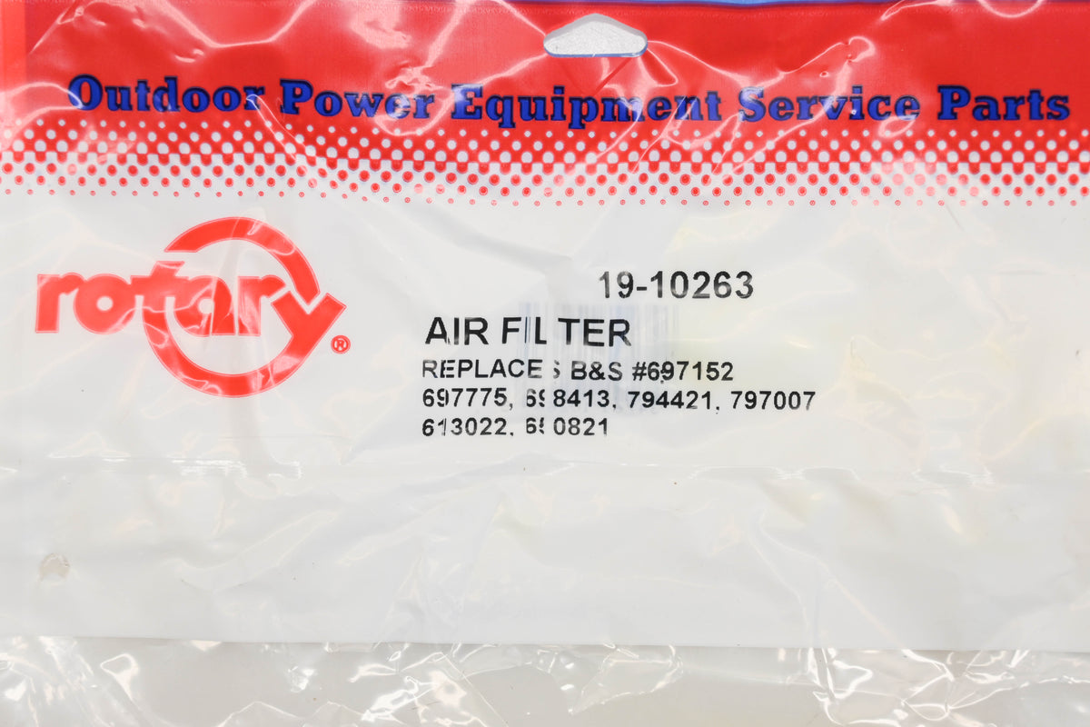 Rotary 19-10263, 697152, 697775 Air Filter NOS