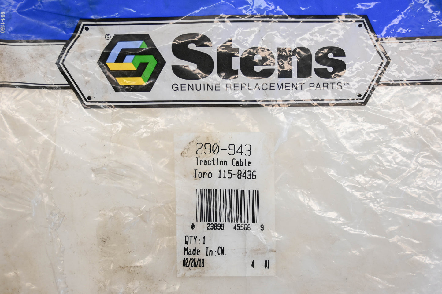 Stens 290-943, 115-8436 Traction Cable NOS