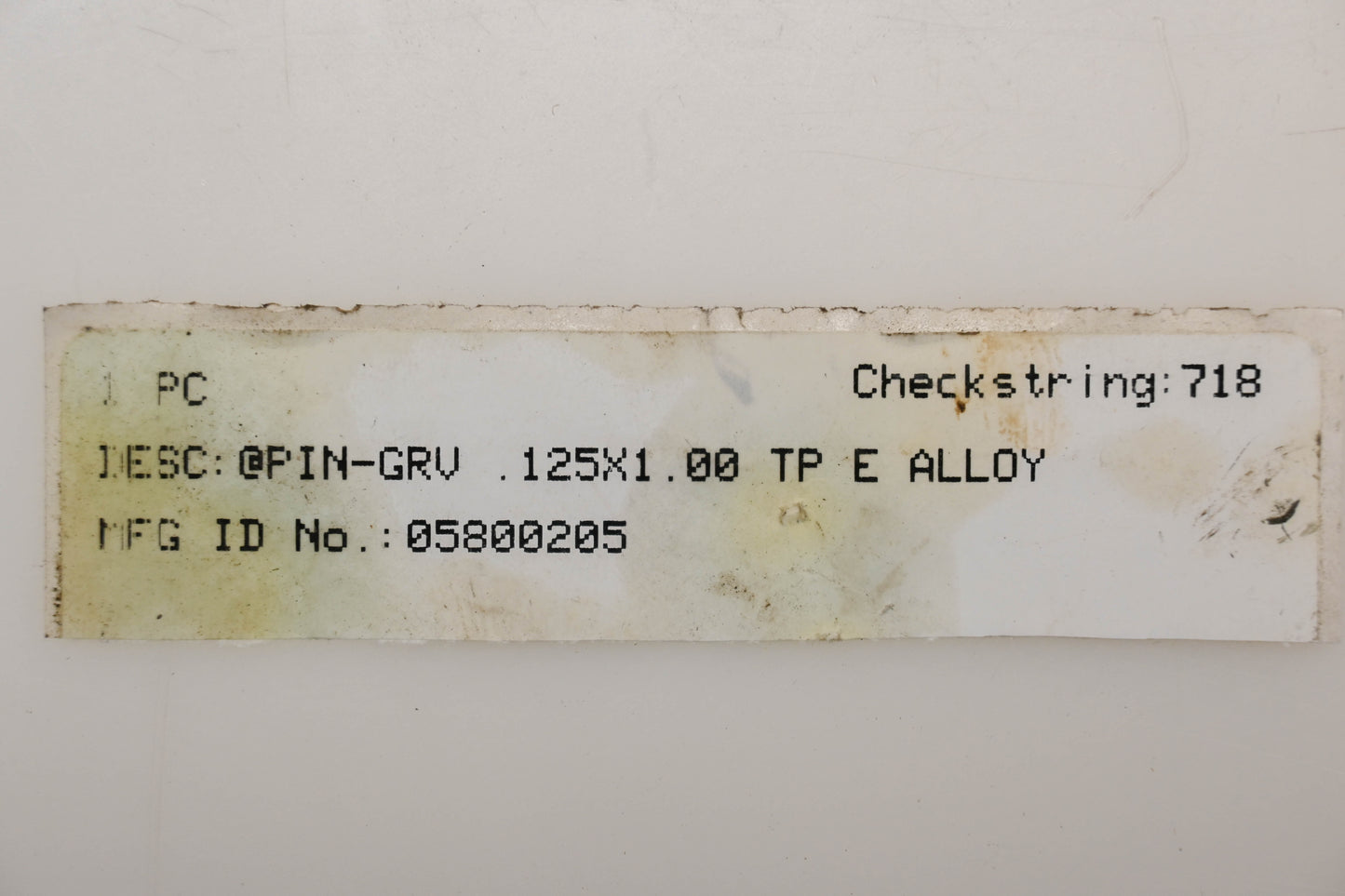 Generac 05800205 1/8" x 1" Grooved Pin NOS