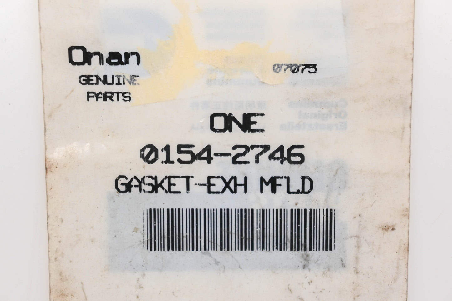 Onan 0154-2746 Exhaust Manifold Gasket NOS