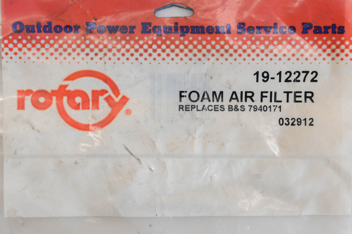 Rotary 19-12272, 7940171 Foam Air Filter NOS