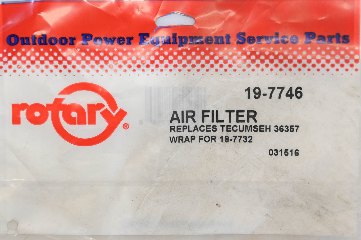 Rotary 19-7746, 36357 Foam Pre-Filter NOS