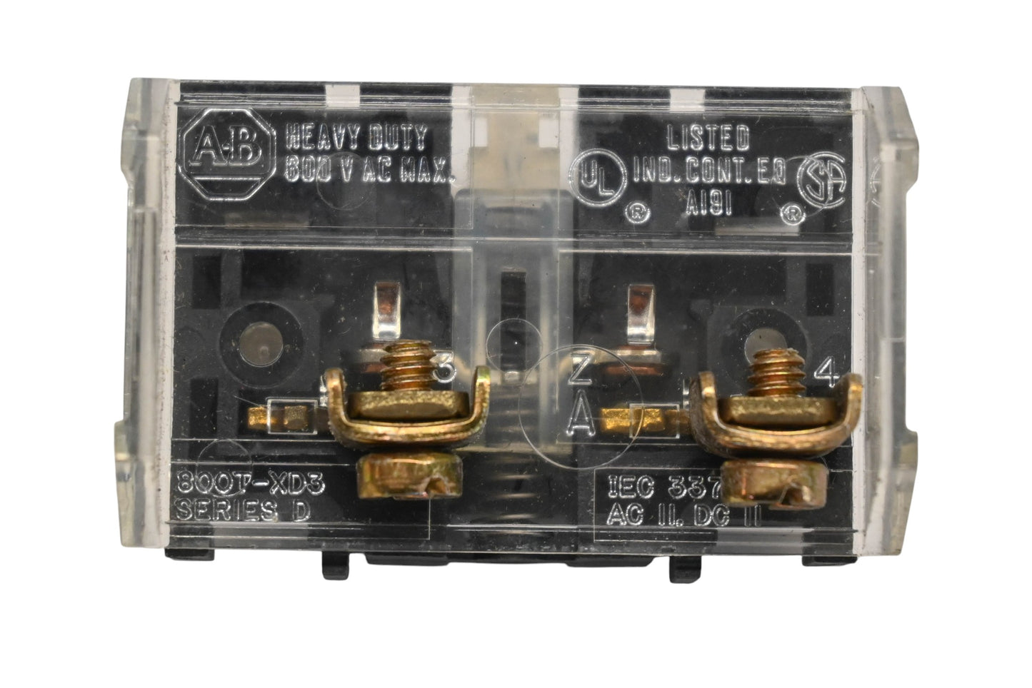 Allen-Bradley 800T-XD3 600V Contact Block Series D