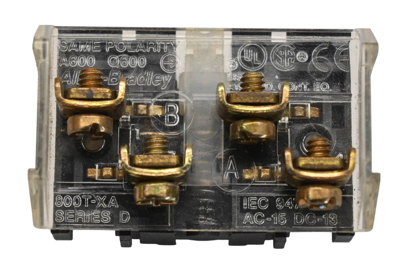 Allen-Bradley 800T-XA 600V Contact Block Series D NOS