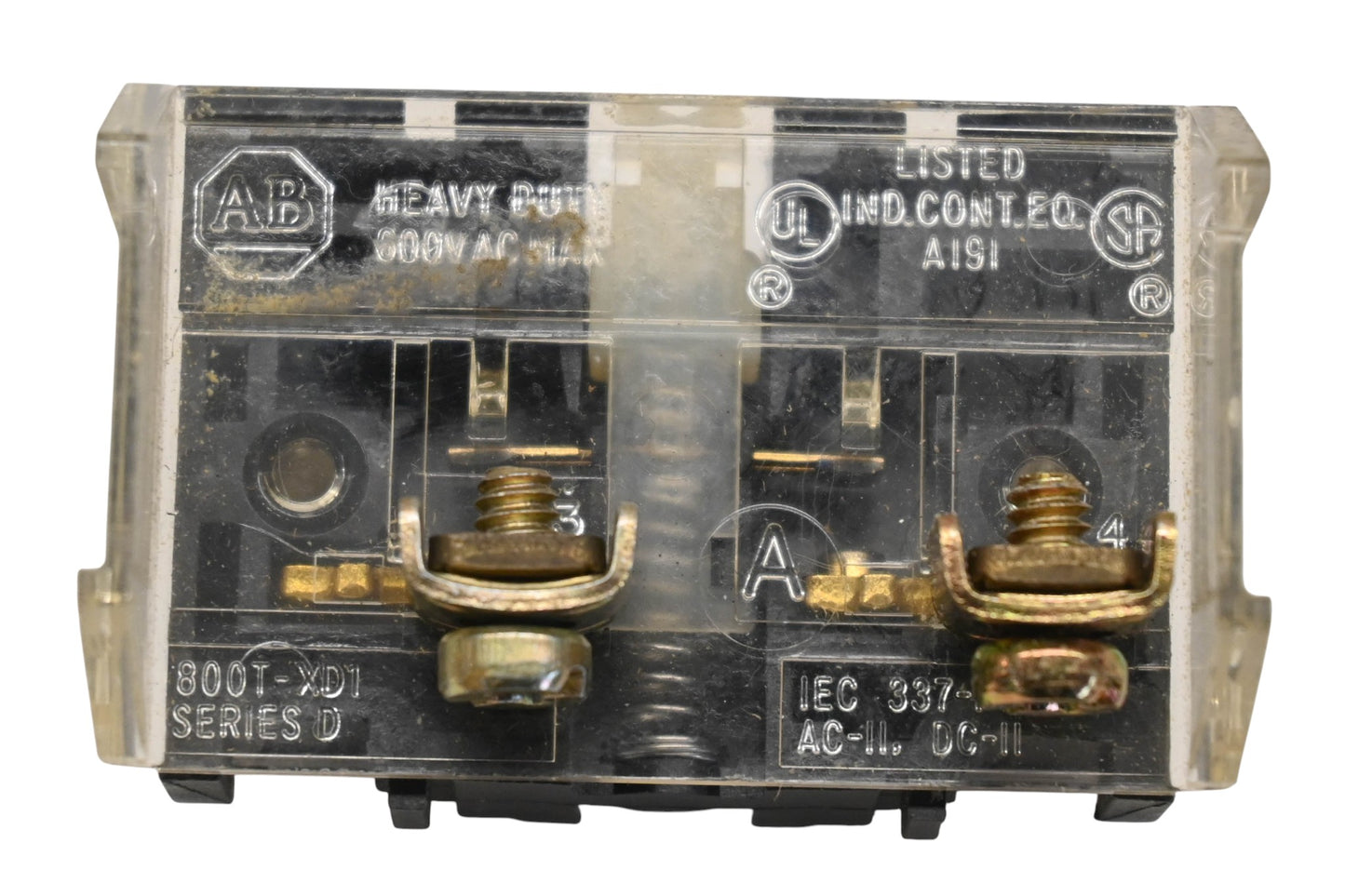 Allen-Bradley 800T-XD1 600V Contact Blocks Series D Qty 2