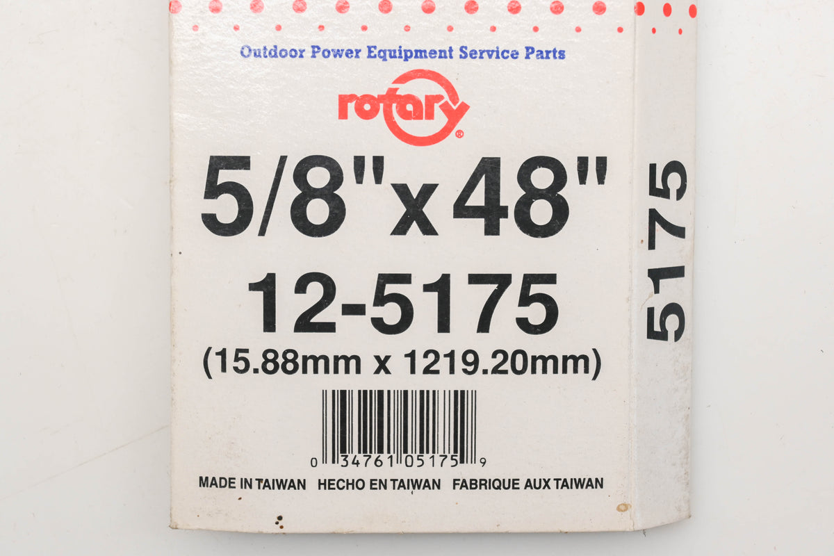 Rotary 12-5175, 5L-480 5/8" x 48" V-Belt NOS