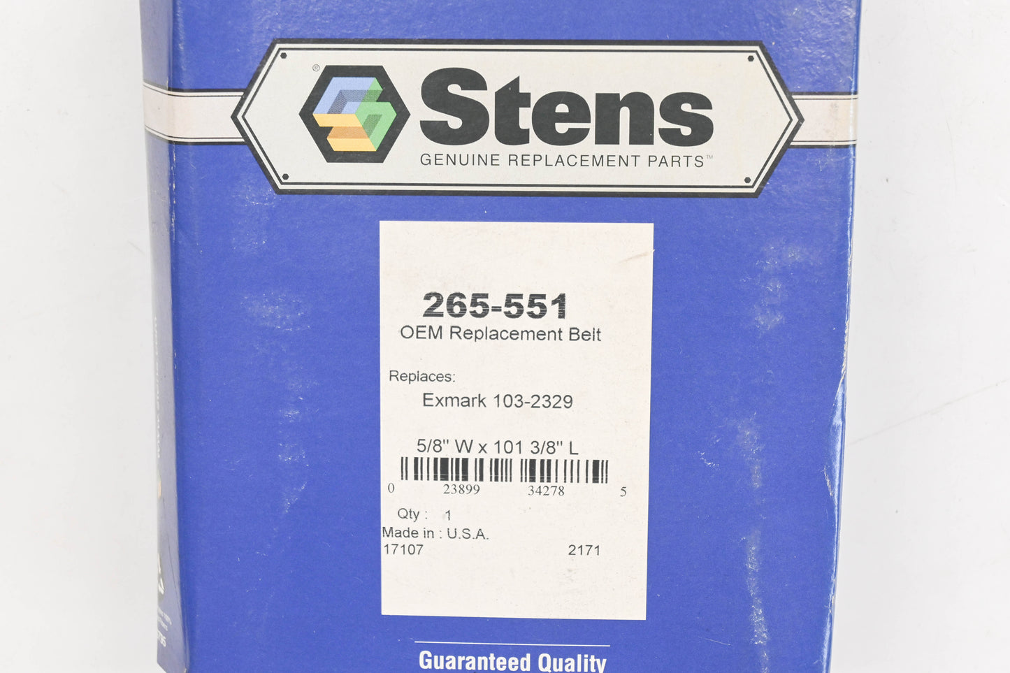 Stens 265-551 V-Belt NOS