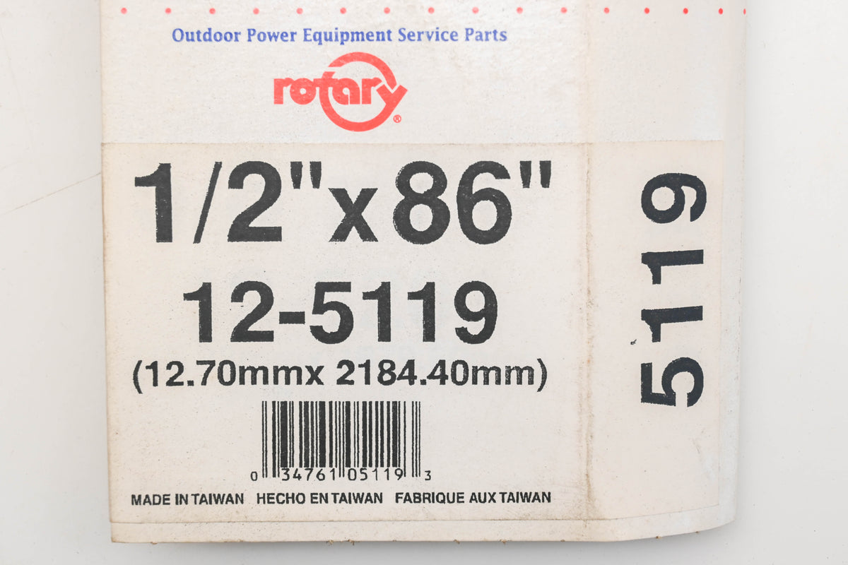 Rotary 12-5119, 4L-860 1/2" x 86" V-Belt NOS