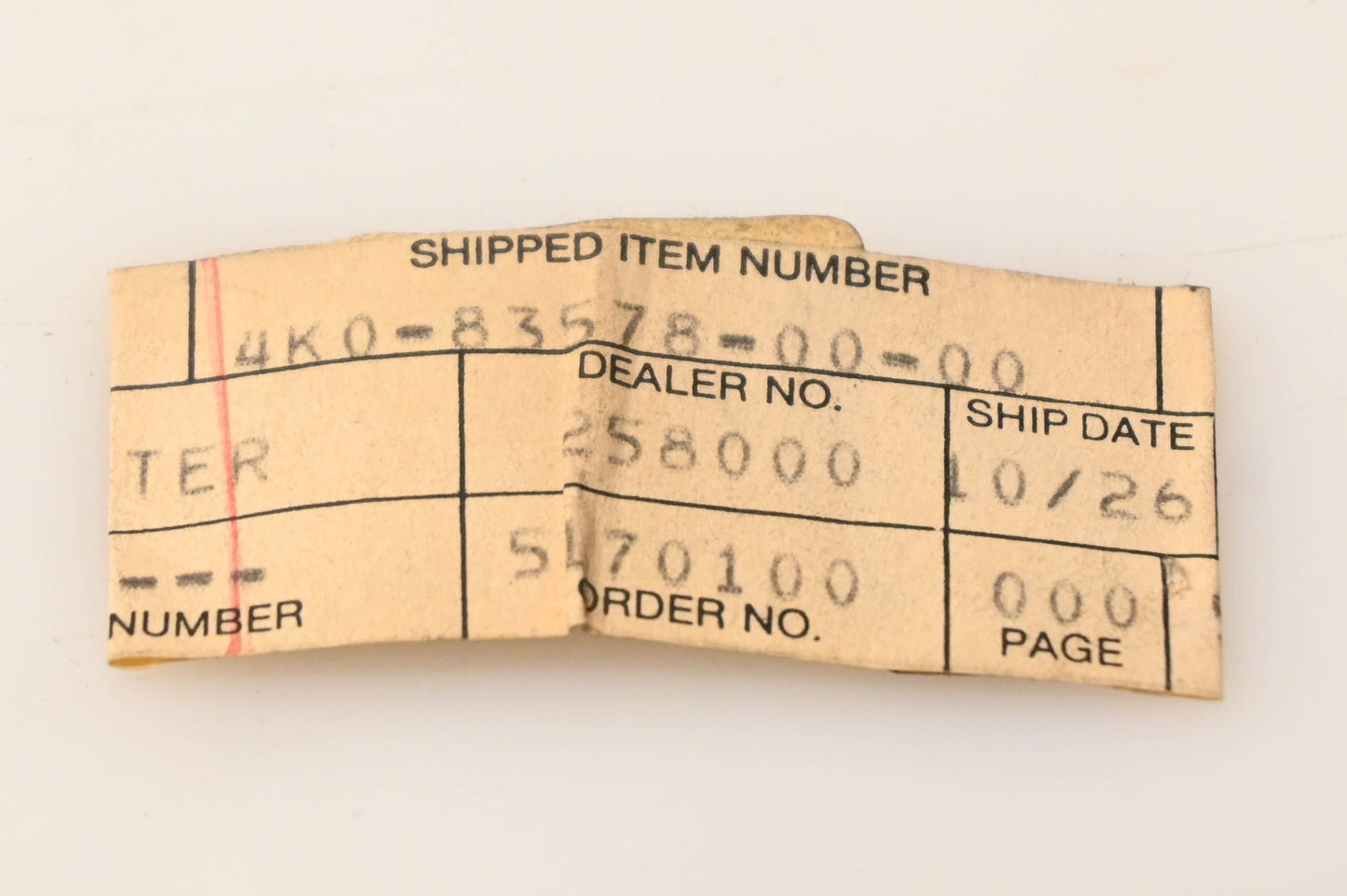 Yamaha 4K0-83578-00-00 Trip Meter Knob NOS