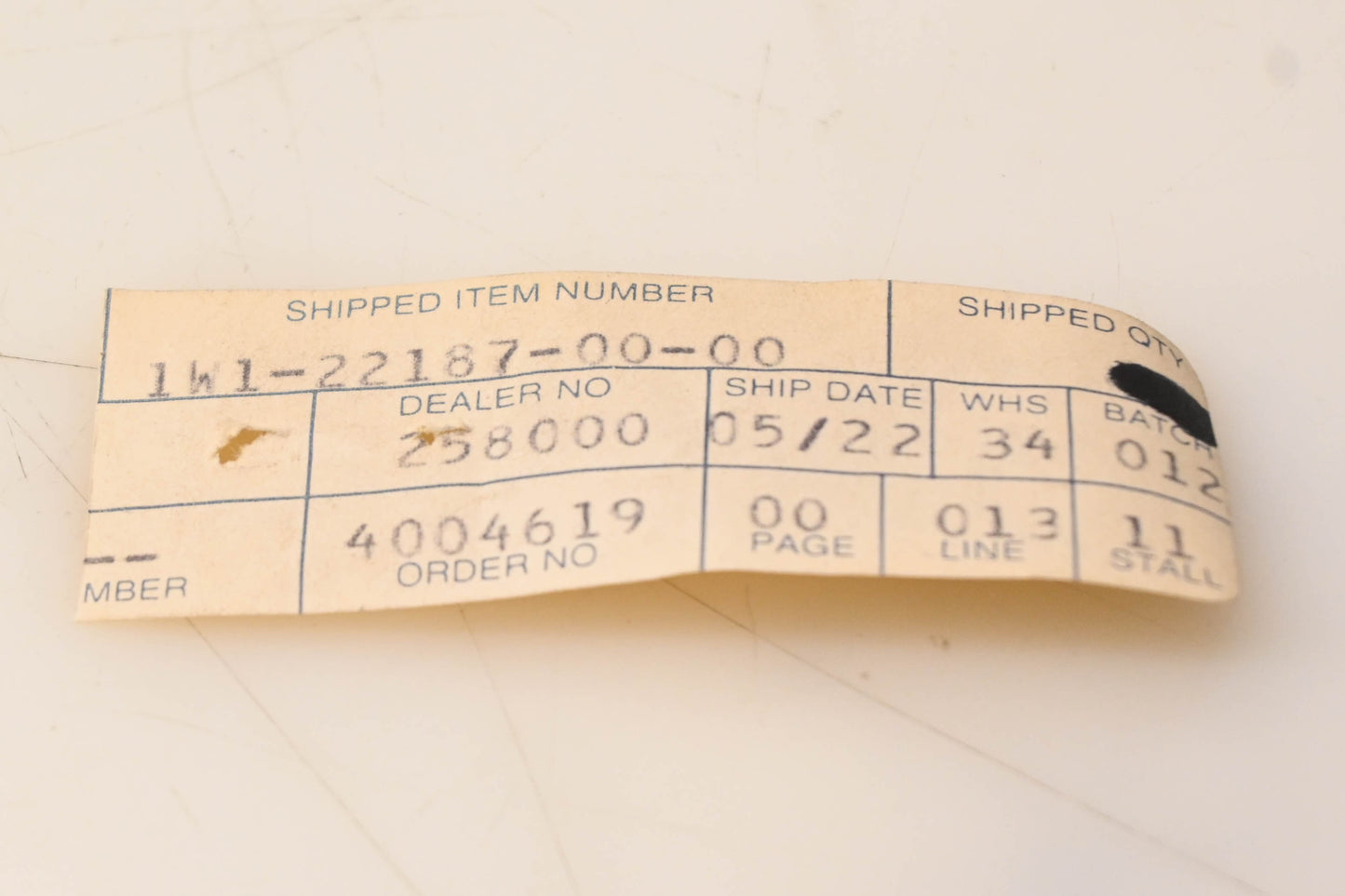 Yamaha 1W1-22187-00-00 Chain Guide NOS
