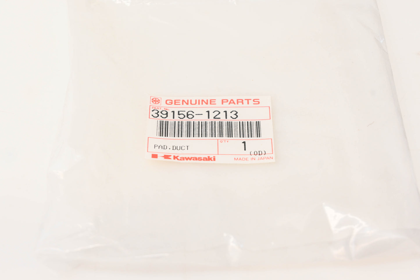 New OEM Kawasaki 39156-1213 Duct Pad NOS
