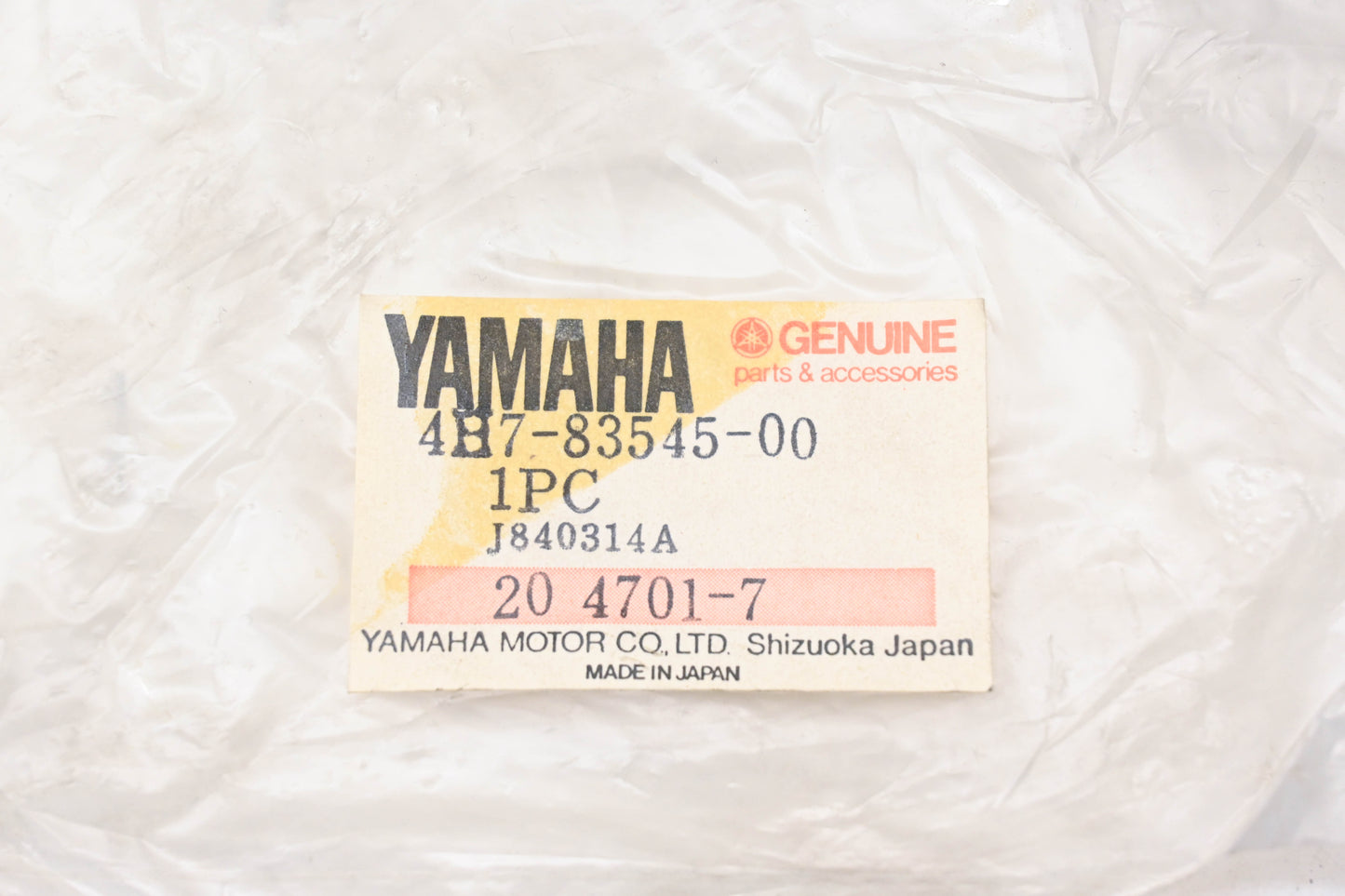 New OEM Yamaha 4H7-83545-00-00 Tachometer Bracket NOS