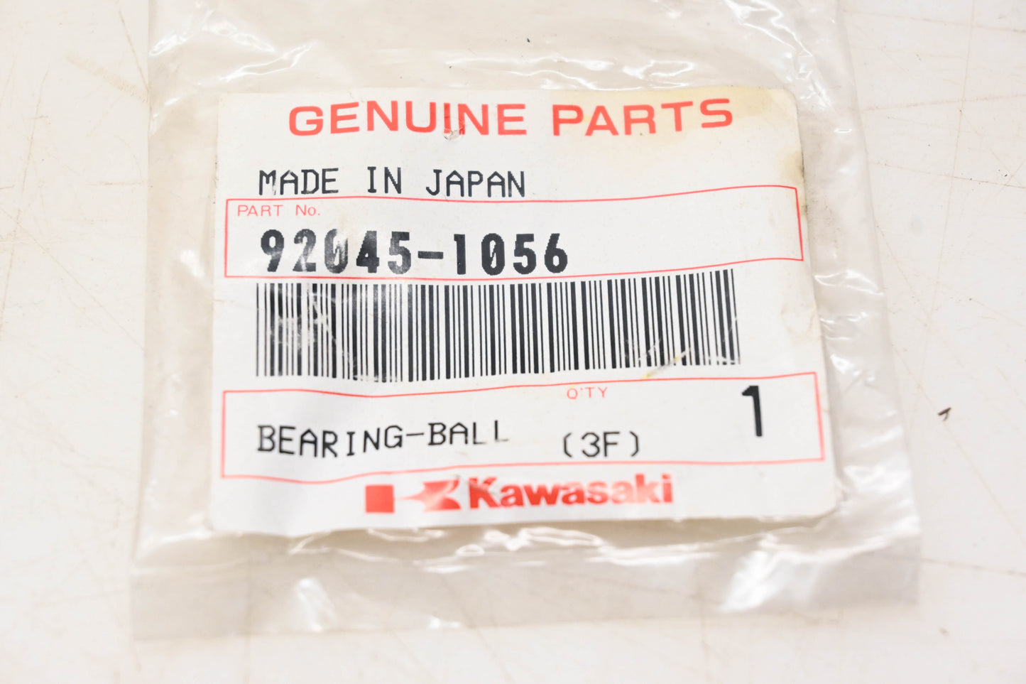 New OEM Kawasaki 92045-1056 Deep Groove Ball Bearing NOS
