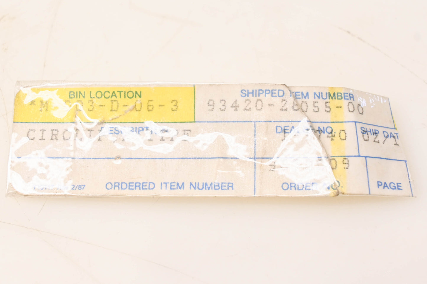 New OEM Yamaha 93420-28055-00 Circlip NOS