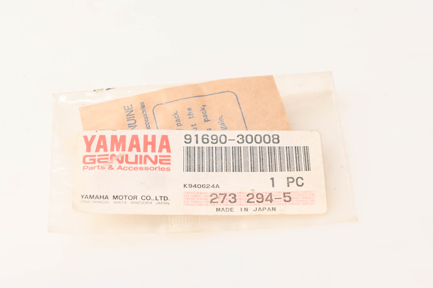 New OEM Yamaha 91690-30008-00 Spring Pin NOS