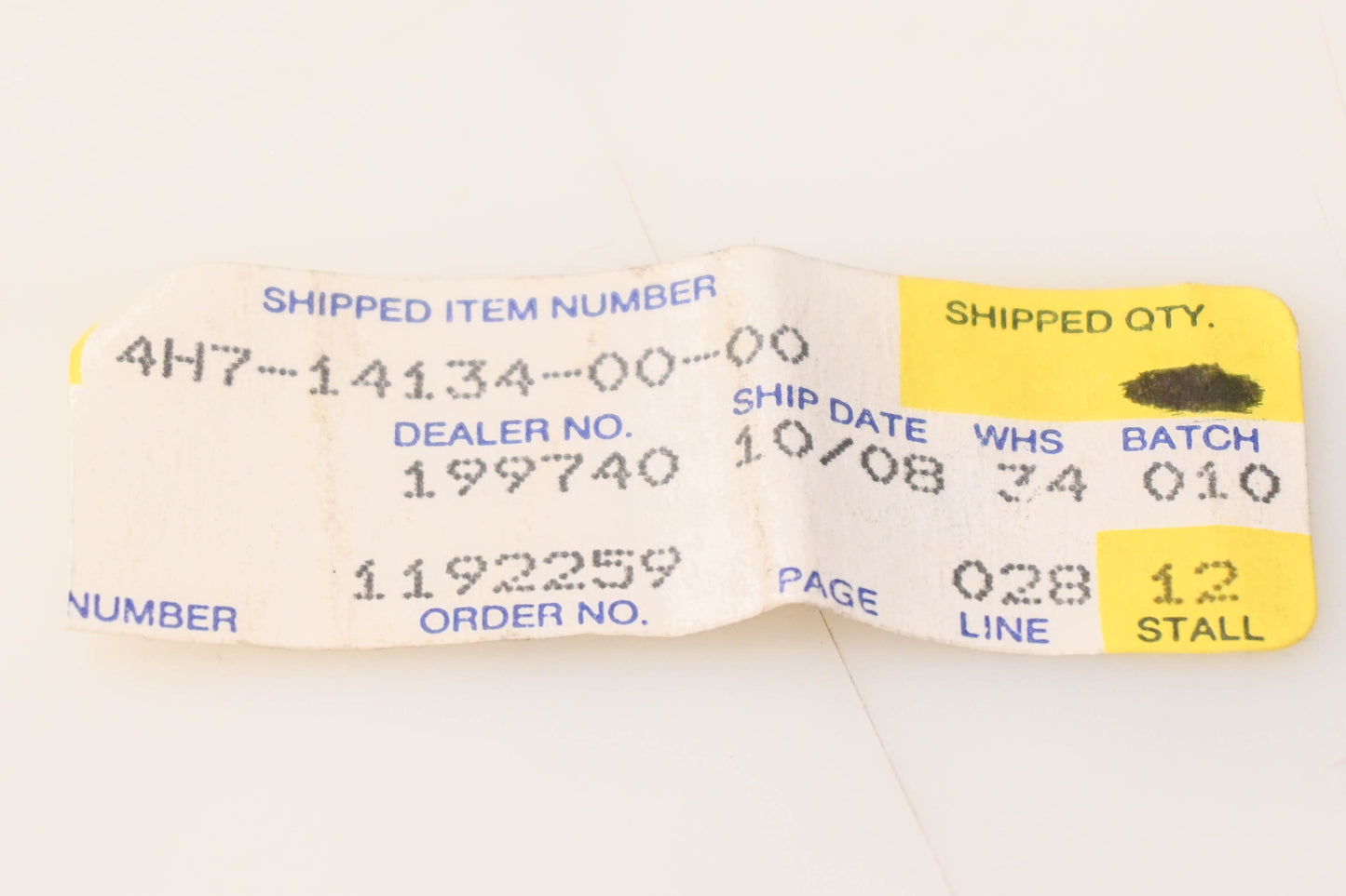 New OEM Yamaha 4H7-14134-00-00 Air Adjusting Spring NOS