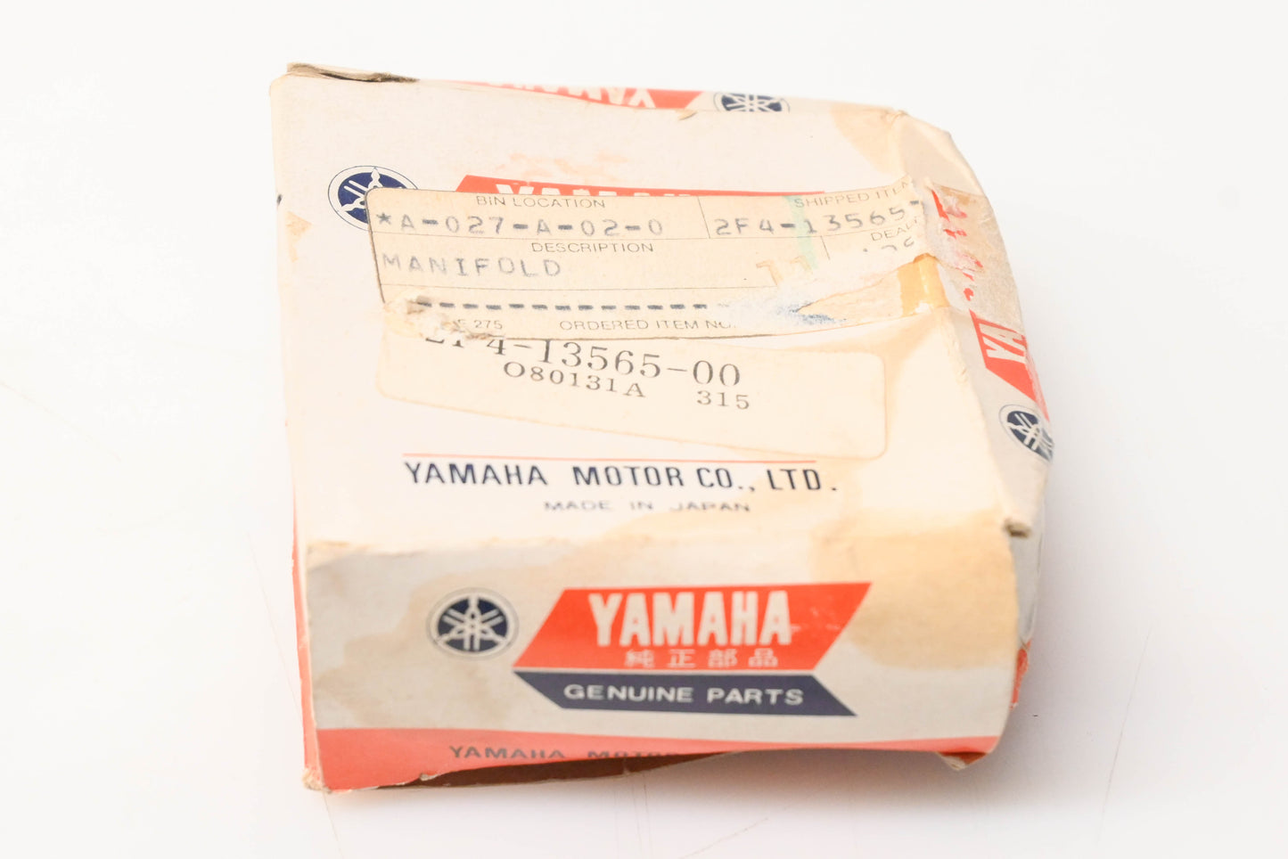 New OEM Yamaha 2F4-13565-00-00 Carburetor Manifold NOS