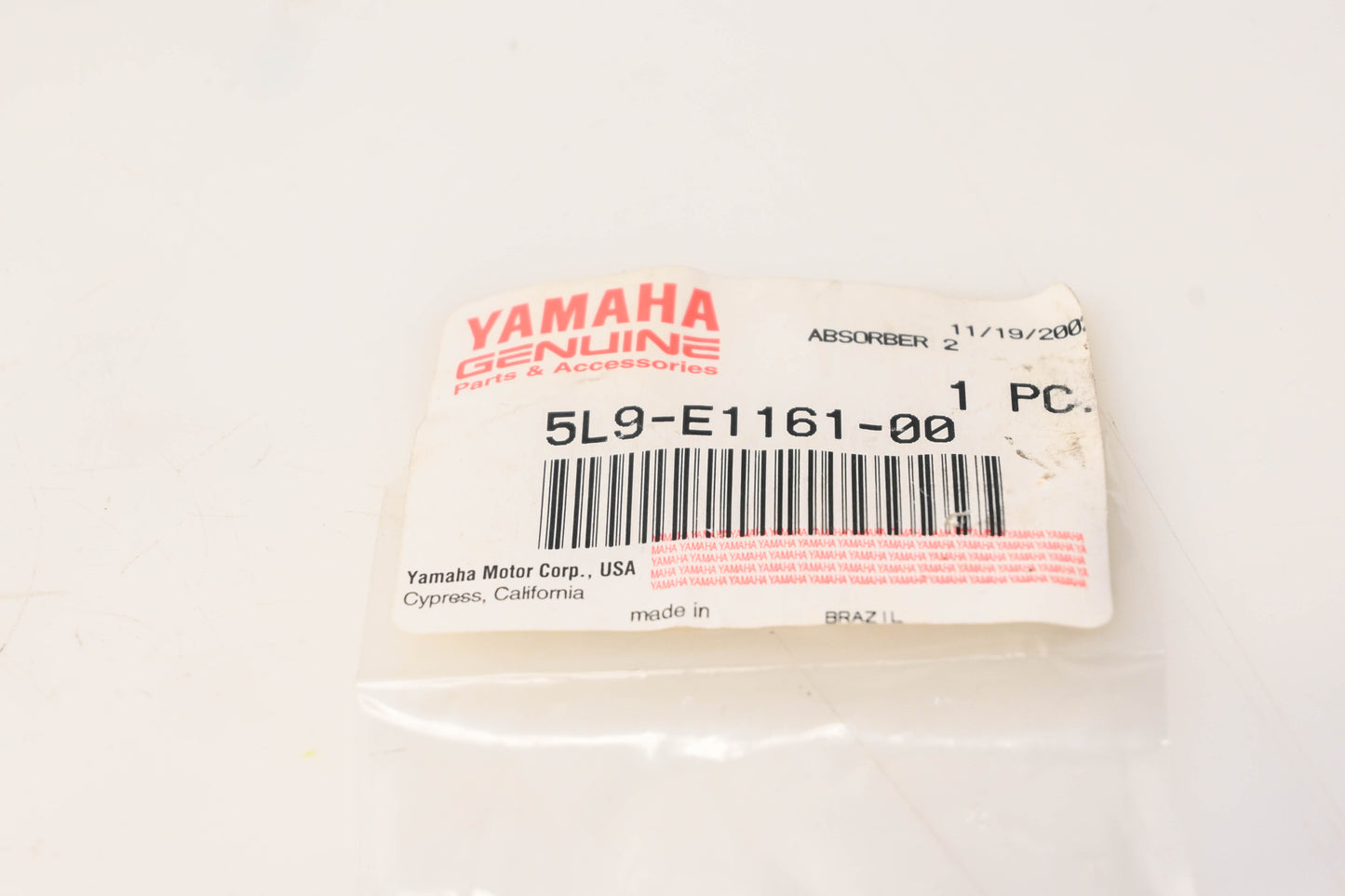 New OEM Yamaha 5L9-E1161-00-00 Absorber NOS