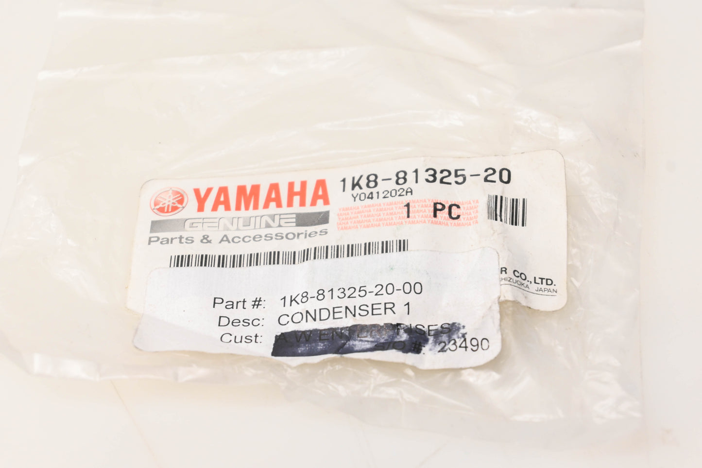 New OEM Yamaha 1K8-81325-20-00 Condenser NOS