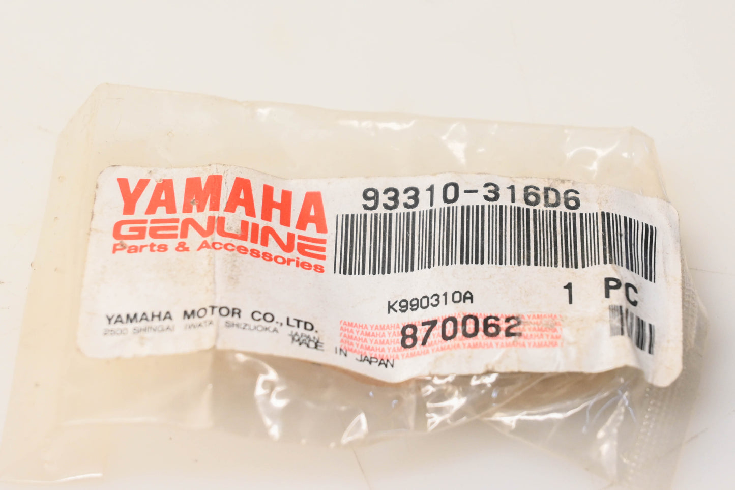 New OEM Yamaha 93310-316D6-00 Needle Bearing NOS