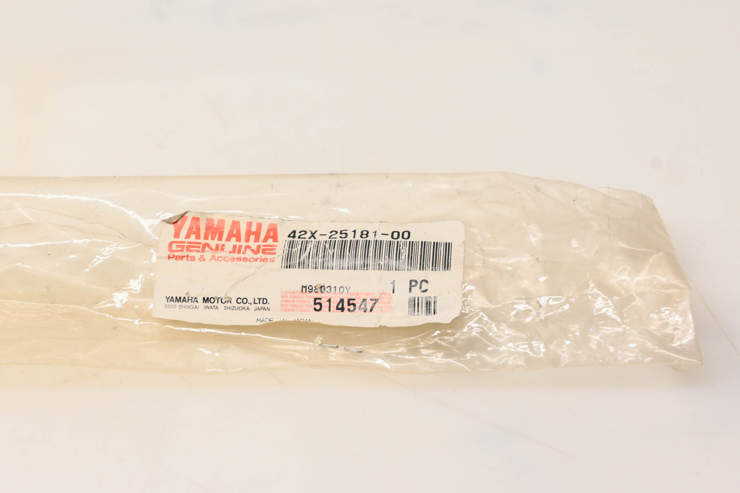 New OEM Yamaha 42X-25181-00-00 Front Axle Bolt NOS