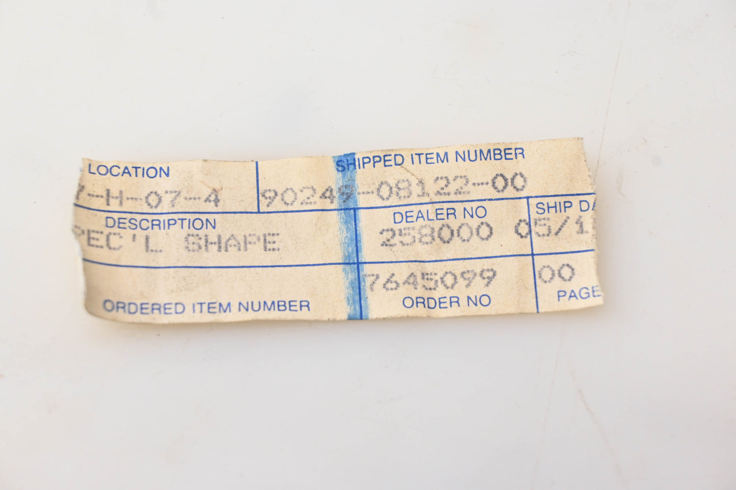 New OEM Yamaha 90249-08122-00 Special Shape Pin NOS